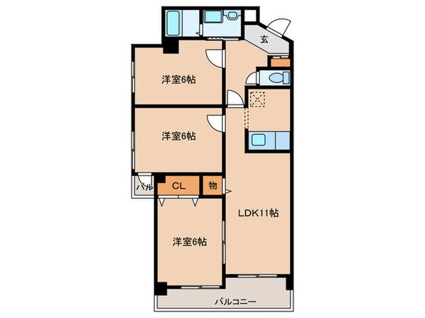 ア－クヒルの物件間取画像